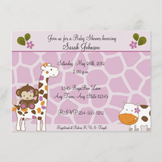 Cocalo Jacana Animals Baby Shower Invitations