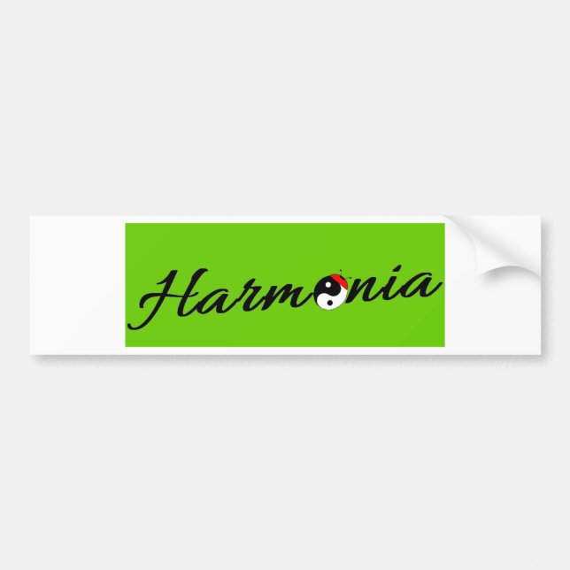 Coccinelle Harmonia zen Bumper Sticker (Front)