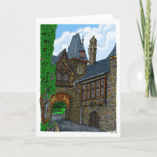Cochem Castle - In Colour Greeting Card