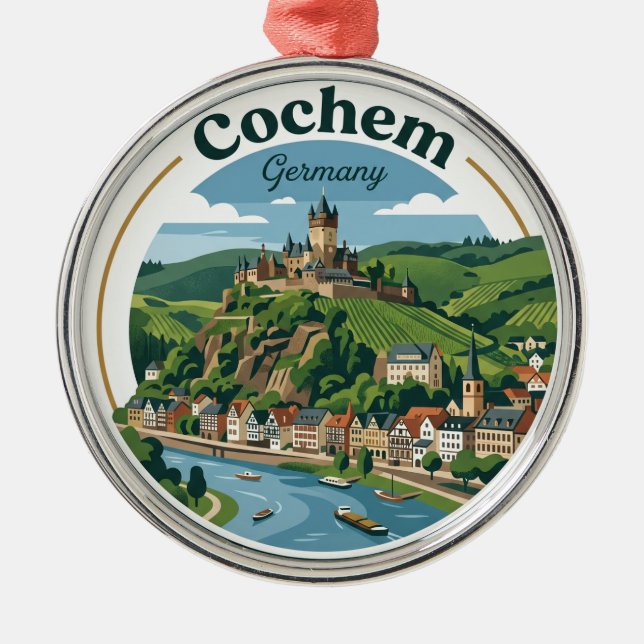 Cochem Germany Metal Ornament (Front)