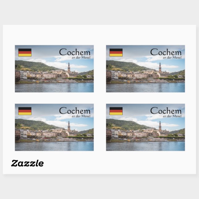 Cochem Germany Rectangular Sticker (Sheet)