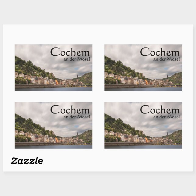 Cochem Mosel Germany Rectangular Sticker (Sheet)