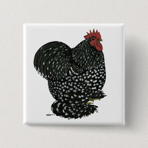 Cochin:  Black Mottle 15 Cm Square Badge