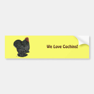 Cochin:  Black Mottle Bumper Sticker