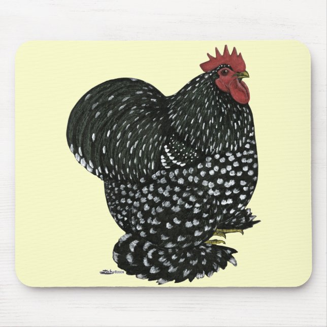 Cochin:  Black Mottle Mouse Pad (Front)