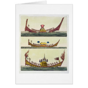 Cochin Chinese ships, illustration from 'Le Costum