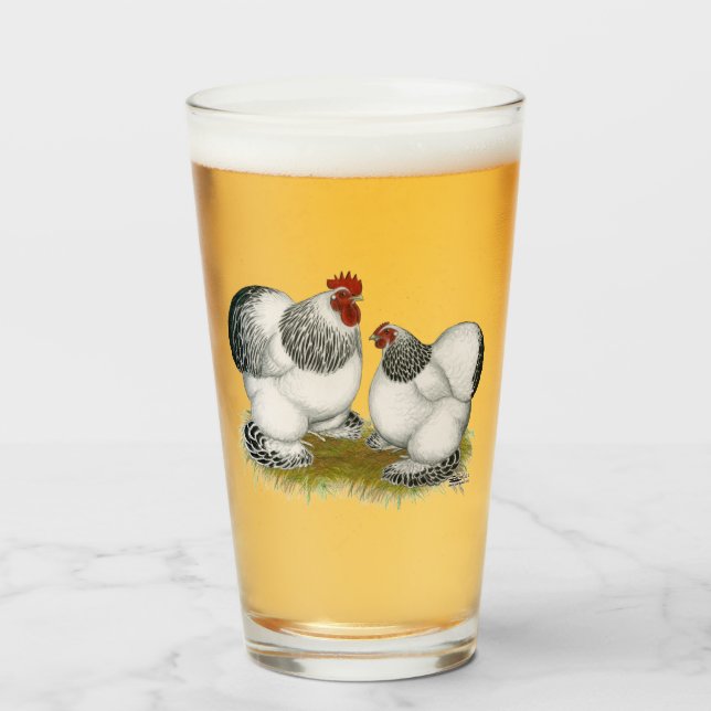 Cochin Columbian Bantams Glass (Front Filled)