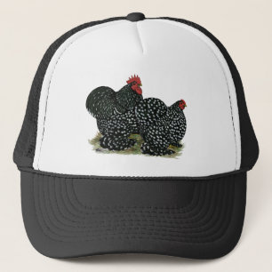 Cochin Mottled Chicken Pair Trucker Hat