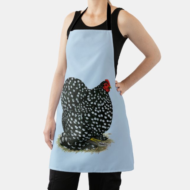Cochin Mottled Hen Apron (Insitu)