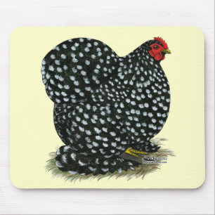 Cochin Mottled Hen Mouse Pad