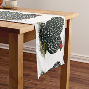 Cochin Mottled Hen Short Table Runner