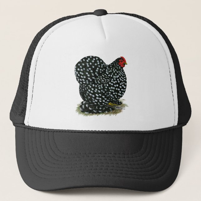 Cochin Mottled Hen Trucker Hat (Front)