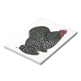 Cochin: Mottled Rooster Notepad