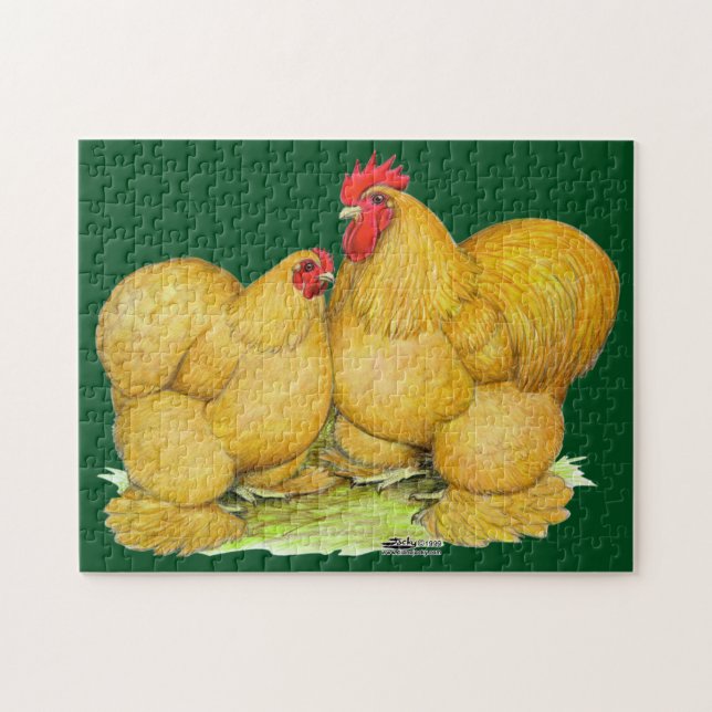 Cochins Buff Pair Jigsaw Puzzle (Horizontal)