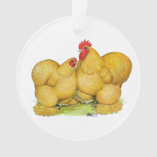 Cochins Buff Pair Ornament