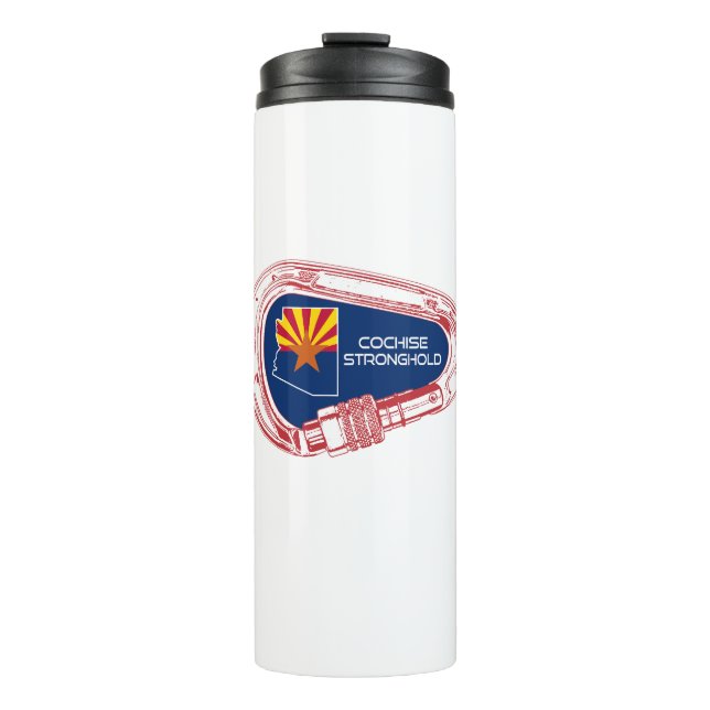 Cochise Stronghold Arizona Climbing Carabiner Thermal Tumbler (Front)