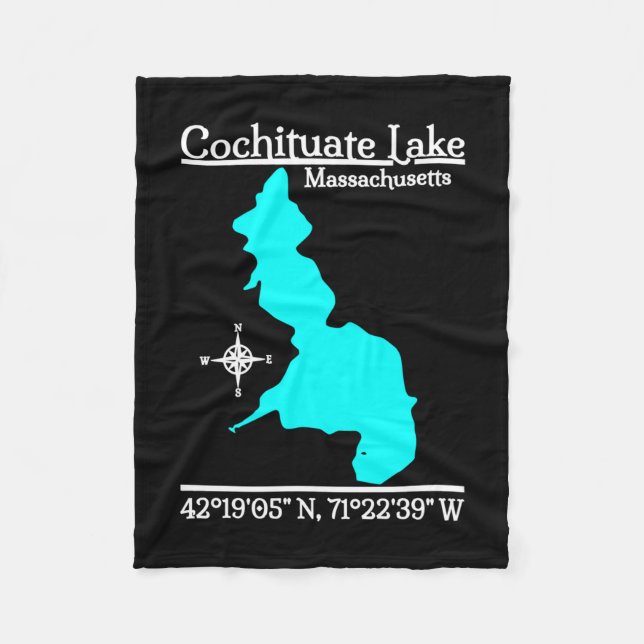 Cochituate lake - massachusetts performance  fleece blanket (Front)