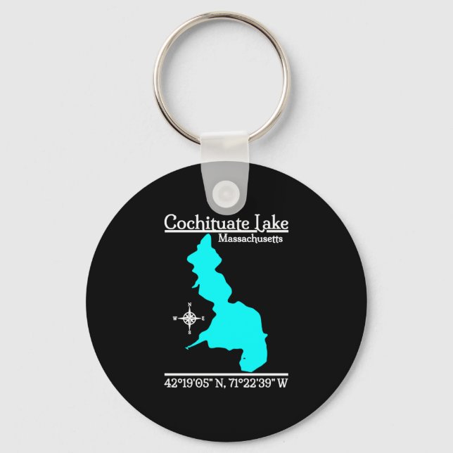 Cochituate lake - massachusetts performance  key ring (Front)