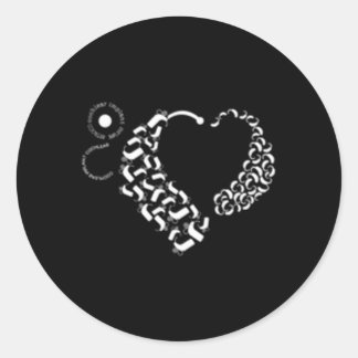 Cochlear Implant And Hearing Aid Classic Round Sticker