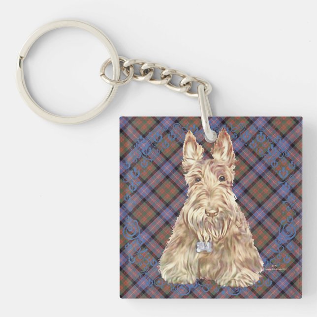 Cochran Tartan Scottie Key Ring (Front)