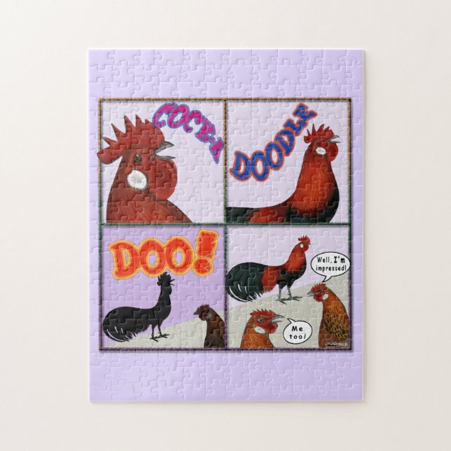 Cock-A-Doodle-Doo! Jigsaw Puzzle (Vertical)