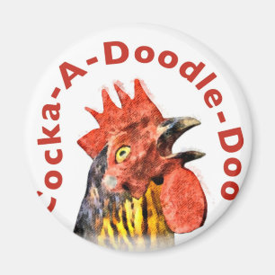 Cock-A-Doodle-Doo Rooster Magnet