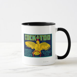 Cock-I-Too Pear Crate Label Mug