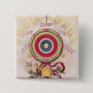 Cockade, emblem of 1848 15 cm square badge