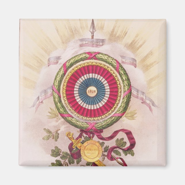 Cockade, emblem of 1848 magnet (Front)