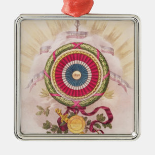 Cockade, emblem of 1848 metal ornament