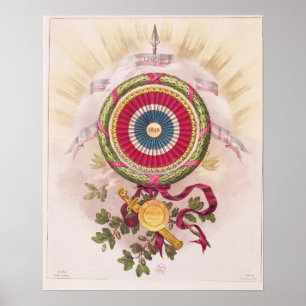 Cockade, emblem of 1848 poster
