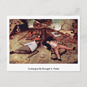 Cockaigne By Bruegel A. Pieter Postcard