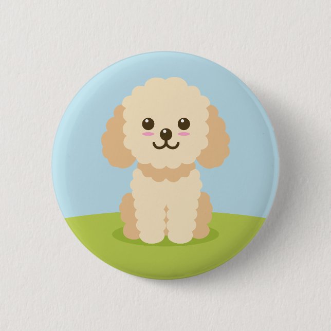 Cockapoo 6 Cm Round Badge (Front)