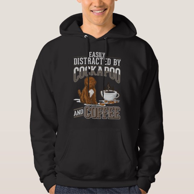 Cockapoo And Coffee Hoodie (Front)
