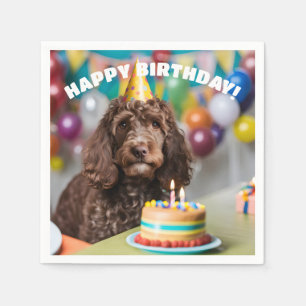 Cockapoo Birthday Party Napkin
