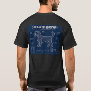 Cockapoo Blueprint T-Shirt – Funny Dog Owner Gift