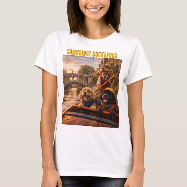 Cockapoo Cambridge Shirt UK Travel Gift (Front)