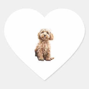 Cockapoo Cavoodle Labradoodle Cute Puppy Dog- Pood Heart Sticker