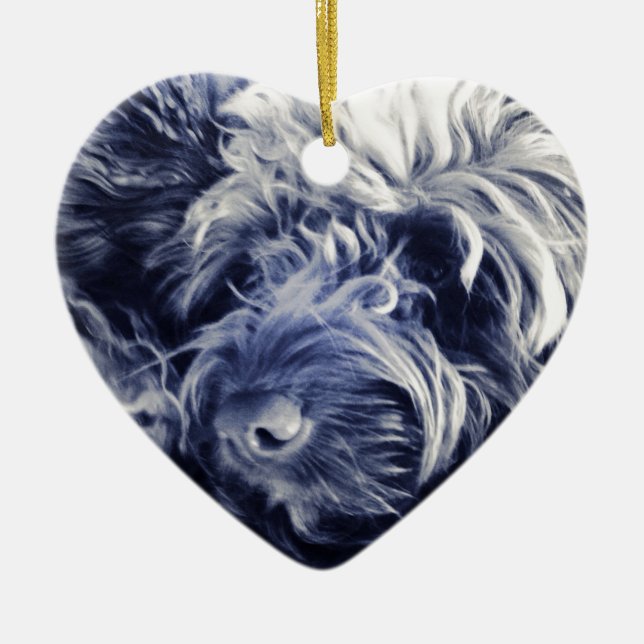 Cockapoo Ceramic Ornament (Front)