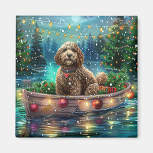 Cockapoo Christmas Festive Voyage Magnet