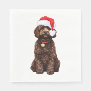 Cockapoo Christmas   Napkin