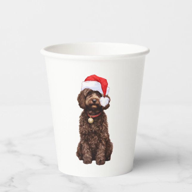 Cockapoo Christmas   Paper Cups (Front)