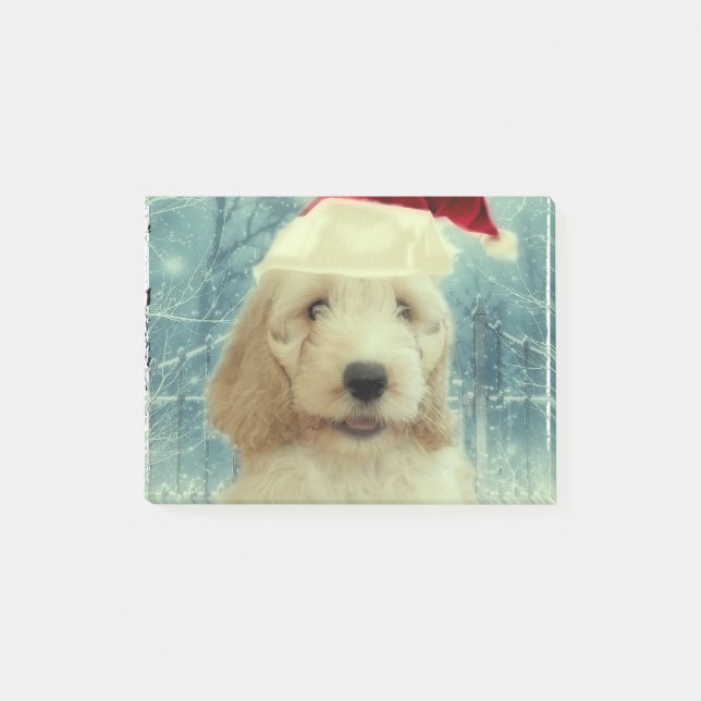 Cockapoo Christmas Post-it Notes (Front)