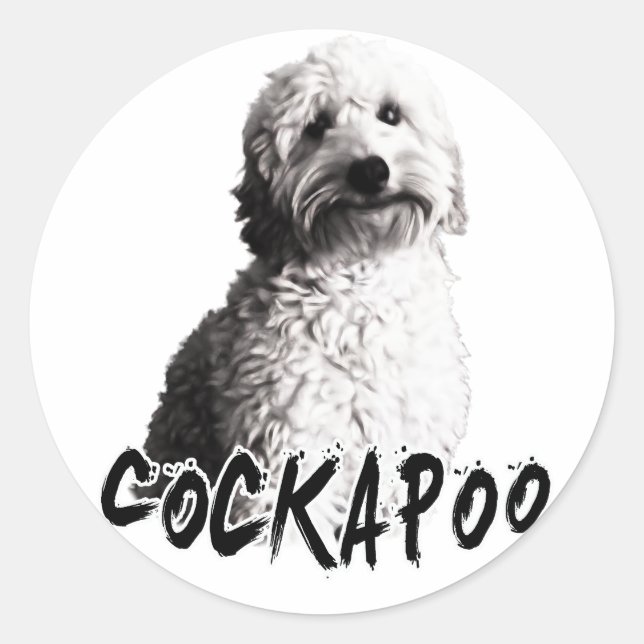 Cockapoo Classic Round Sticker (Front)