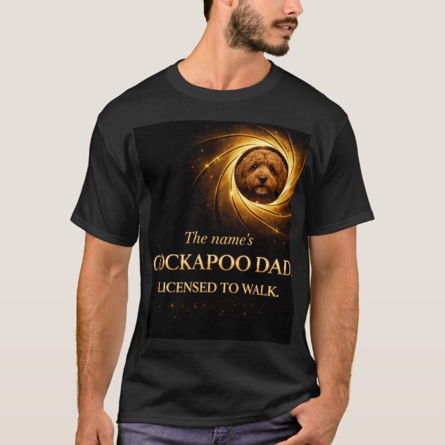 Cockapoo Dad Shirt | Funny Dog Walking Gift (Front)