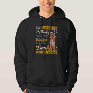 Cockapoo Dear Mummy Thank You For Being My Mummy Hoodie