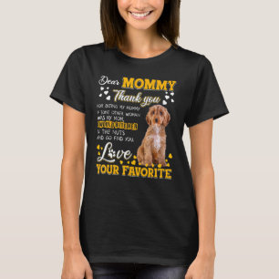 Cockapoo Dear Mummy Thank You For Being My Mummy T-Shirt