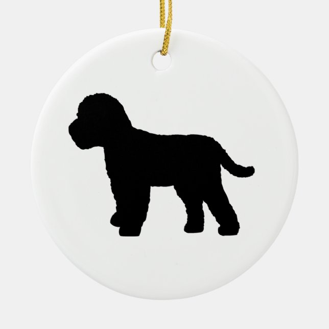 Cockapoo Dog Ceramic Tree Decoration (Front)
