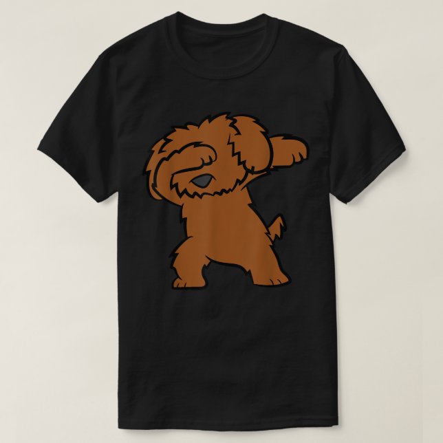 Cockapoo Dog Dabbing Cute Dabbing Cockapoo  T-Shirt (Design Front)