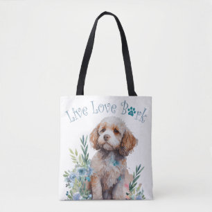 Cockapoo Dog Mum Floral Tote Bag